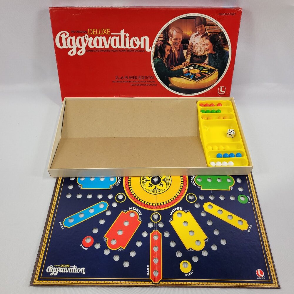 Deluxe Aggravation Vintage 1977 Board Game by Lakeside